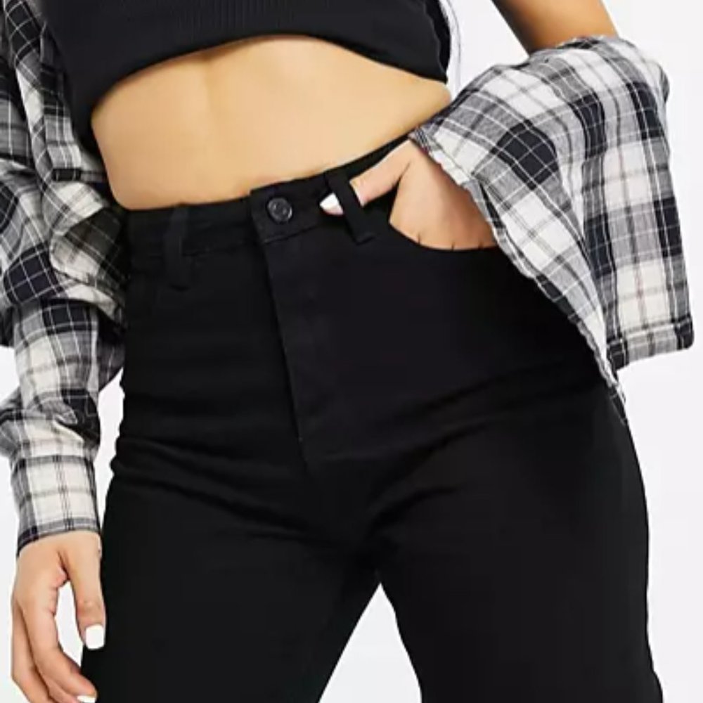Straight leg Black Jeans
